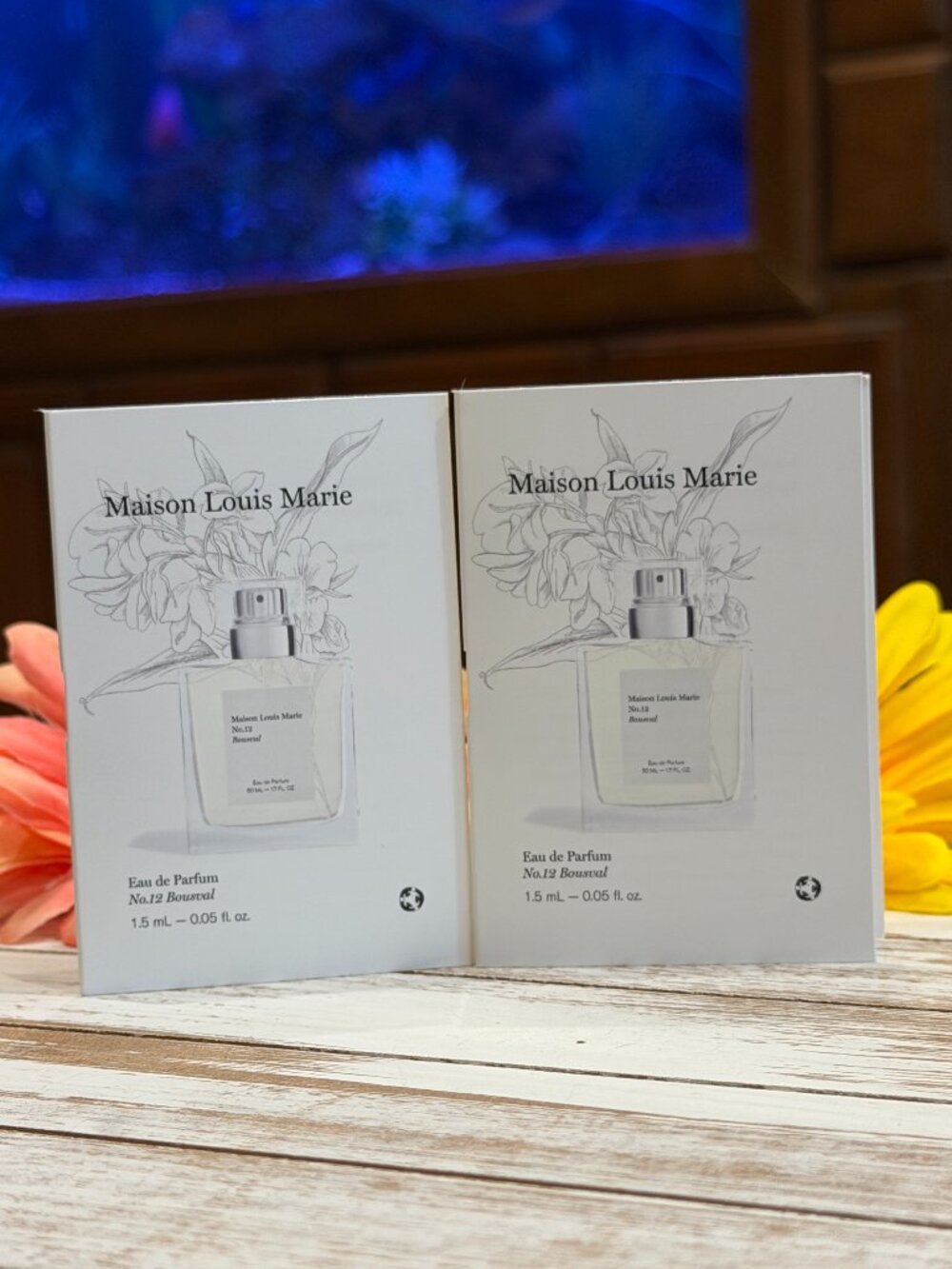 🎁5 For $25 New! Maison Louis Marie No 12 Bousval Sample Spray Card 1.5 ml 2X